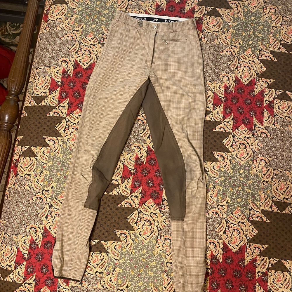 Pikeur tan plaid breeches